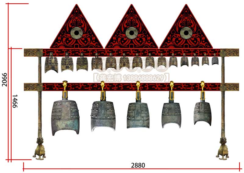 設(shè)計中的海昏侯編鐘效果圖